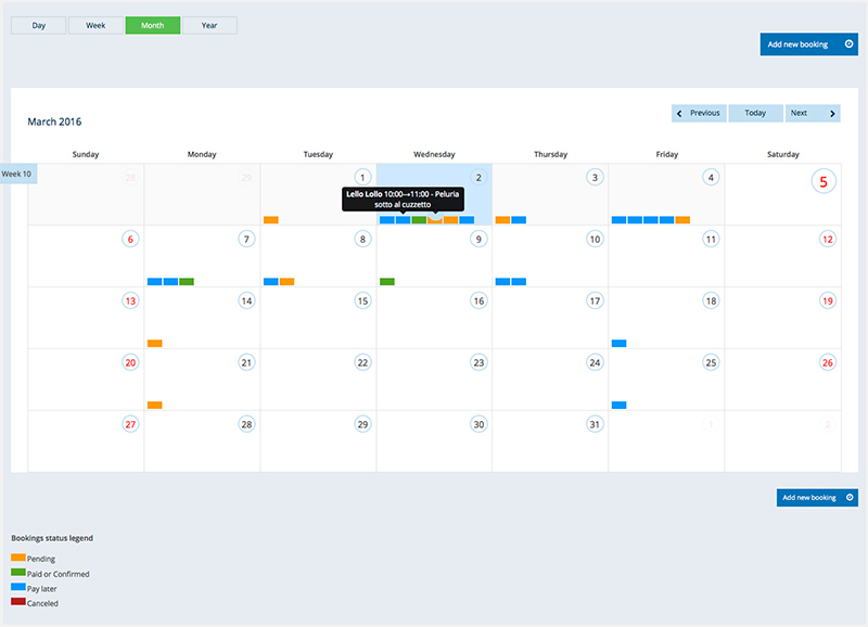 screenshot of Salon Booking System